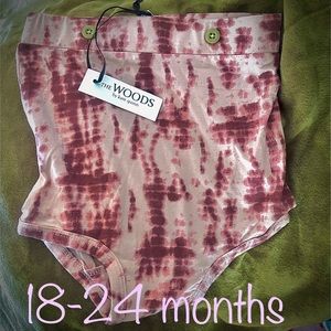 18-24m THE WOODS collection pink Shibori NWT beechwood modal fabric!!